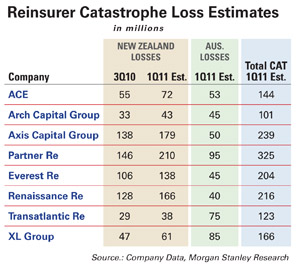 Reinsurer Catastrophe Losses